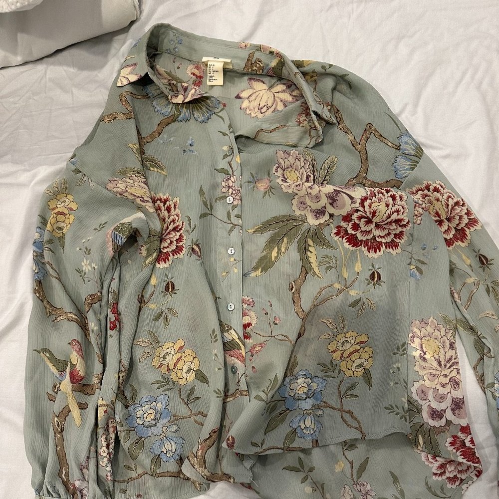 H and M Button Down Top